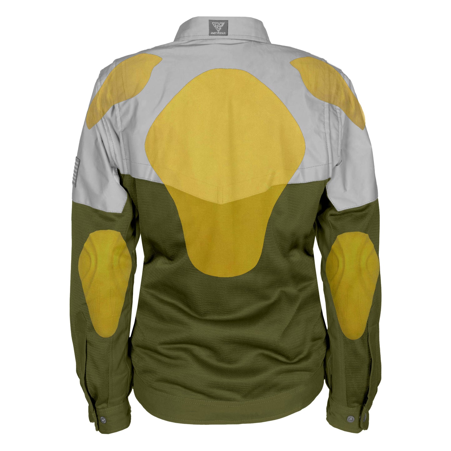 Summer Mesh Reflective Shirt Army Green Eclipse for Women - with Pads