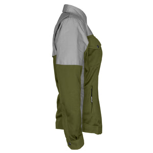 Summer Mesh Reflective Shirt Army Green Eclipse for Women - with Pads