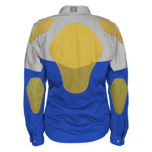 Summer Mesh Reflective Shirt Blue Eclipse for Women - with Pads