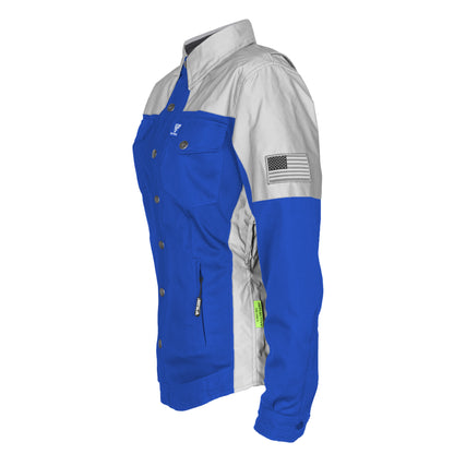 Summer Mesh Reflective Shirt Blue Eclipse for Women - with Pads