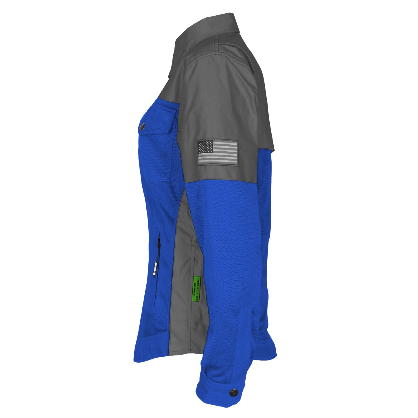 Summer Mesh Reflective Shirt Blue Nebula for Women - with Pads