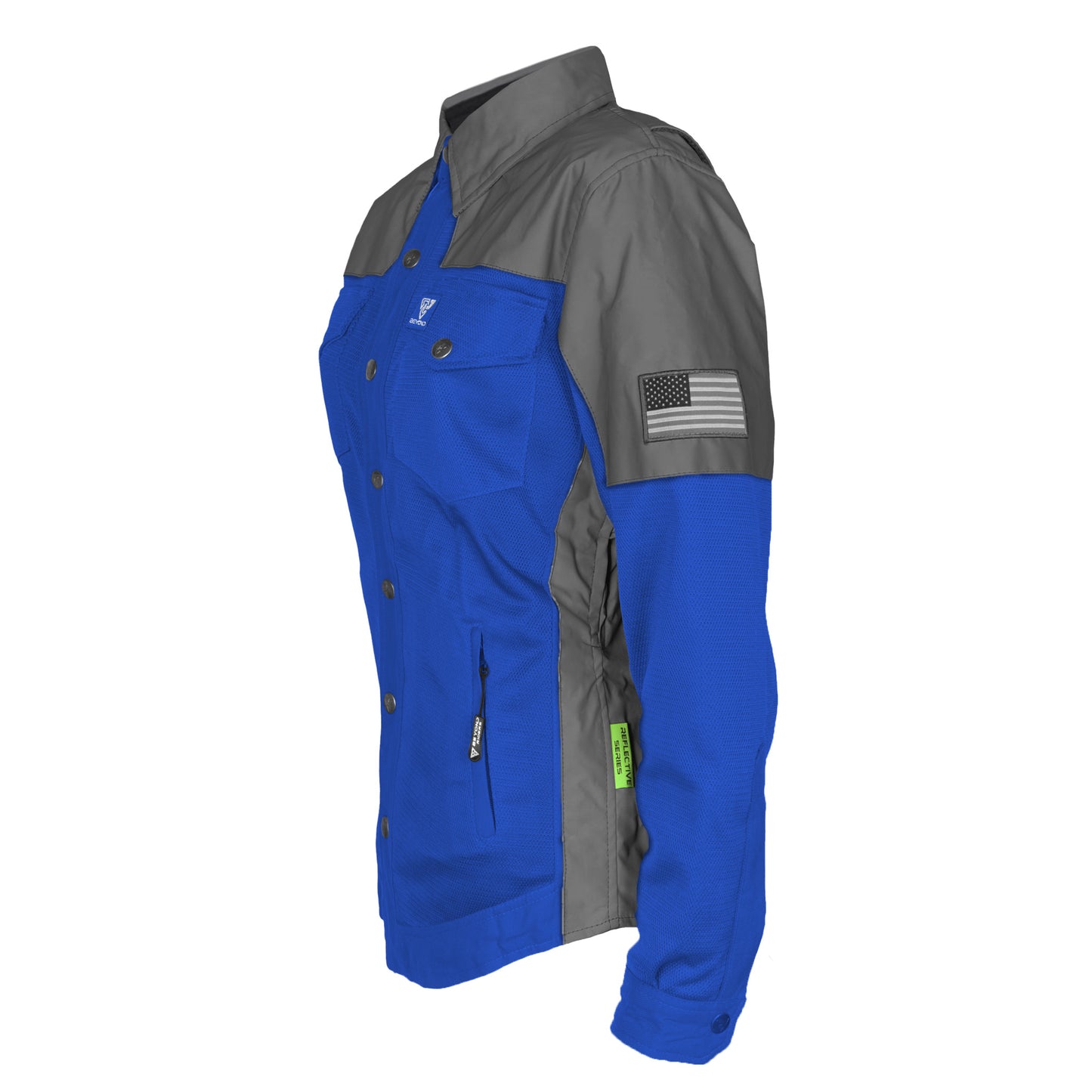 Summer Mesh Reflective Shirt Blue Nebula for Women - with Pads