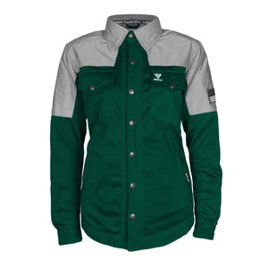 Summer Mesh Reflective Shirt Dark Green Eclipse for Women - with Pads