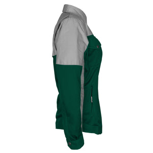Summer Mesh Reflective Shirt Dark Green Eclipse for Women - with Pads