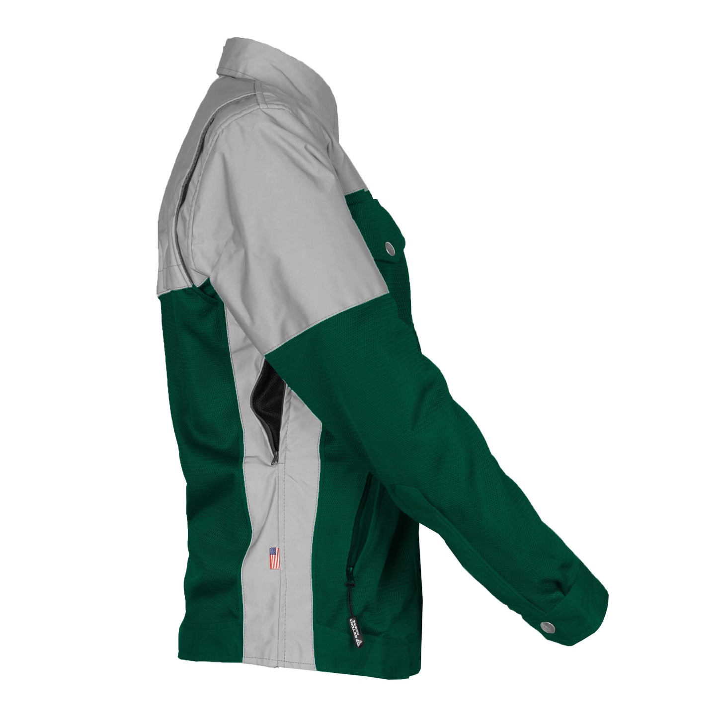 Summer Mesh Reflective Shirt Dark Green Eclipse for Women - with Pads