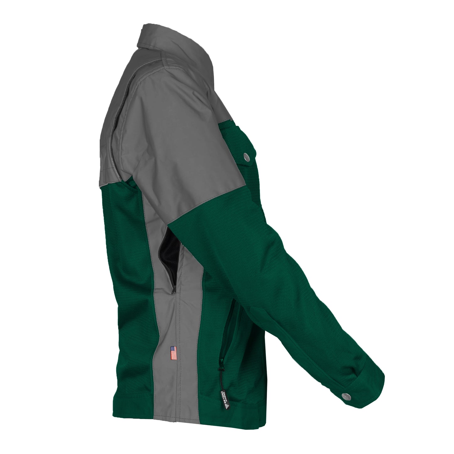 Summer Mesh Reflective Shirt Dark Green Nebula for Women - with Pads