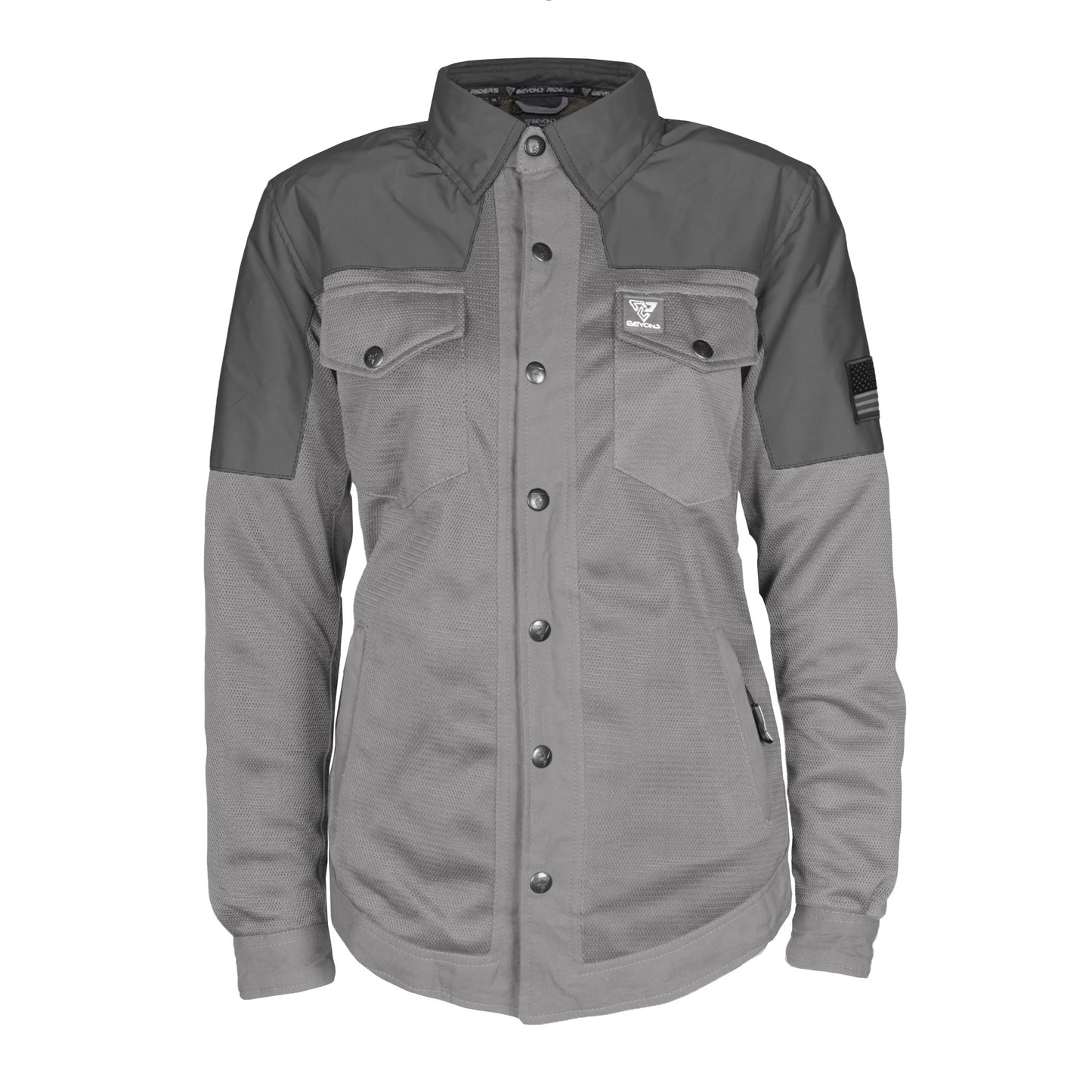 Summer Mesh Reflective Shirt Dark Grey Nebula for Women - with Pads