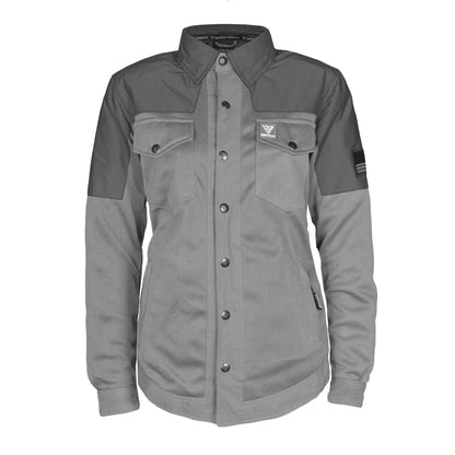 Summer Mesh Reflective Shirt Dark Grey Nebula for Women - with Pads