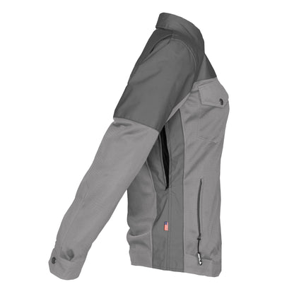 Summer Mesh Reflective Shirt Dark Grey Nebula for Women - with Pads