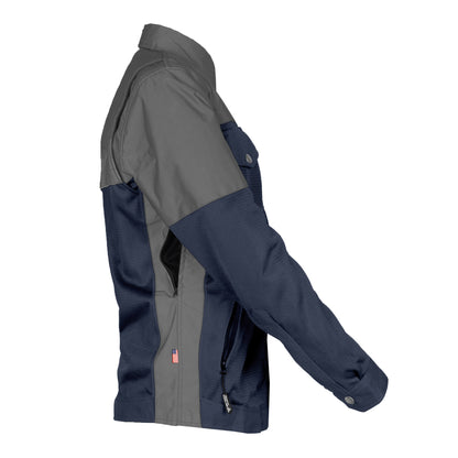 Summer Mesh Reflective Shirt Navy Blue Nebula for Women - with Pads