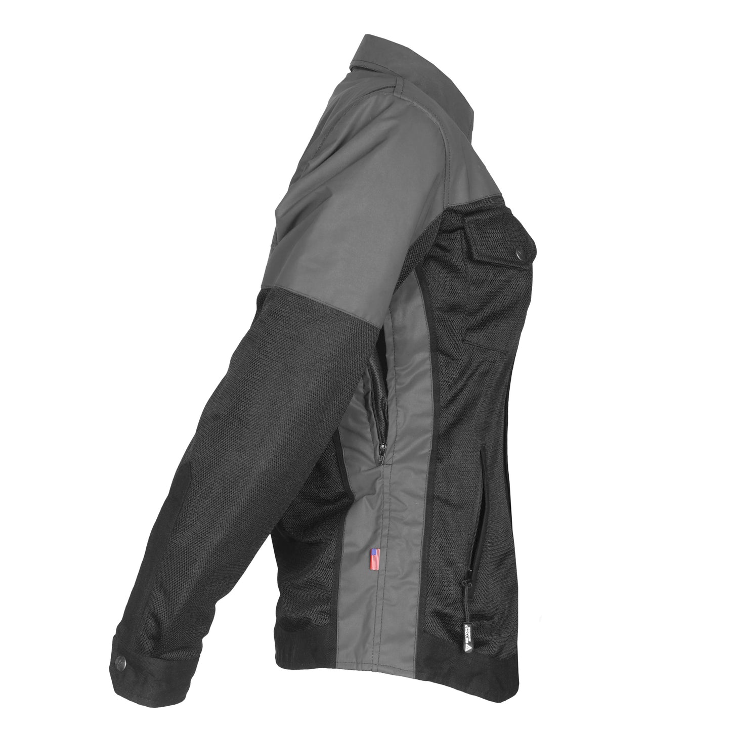 Summer Mesh Reflective Shirt "Nightfall Nebula" for Women - Black with Pads