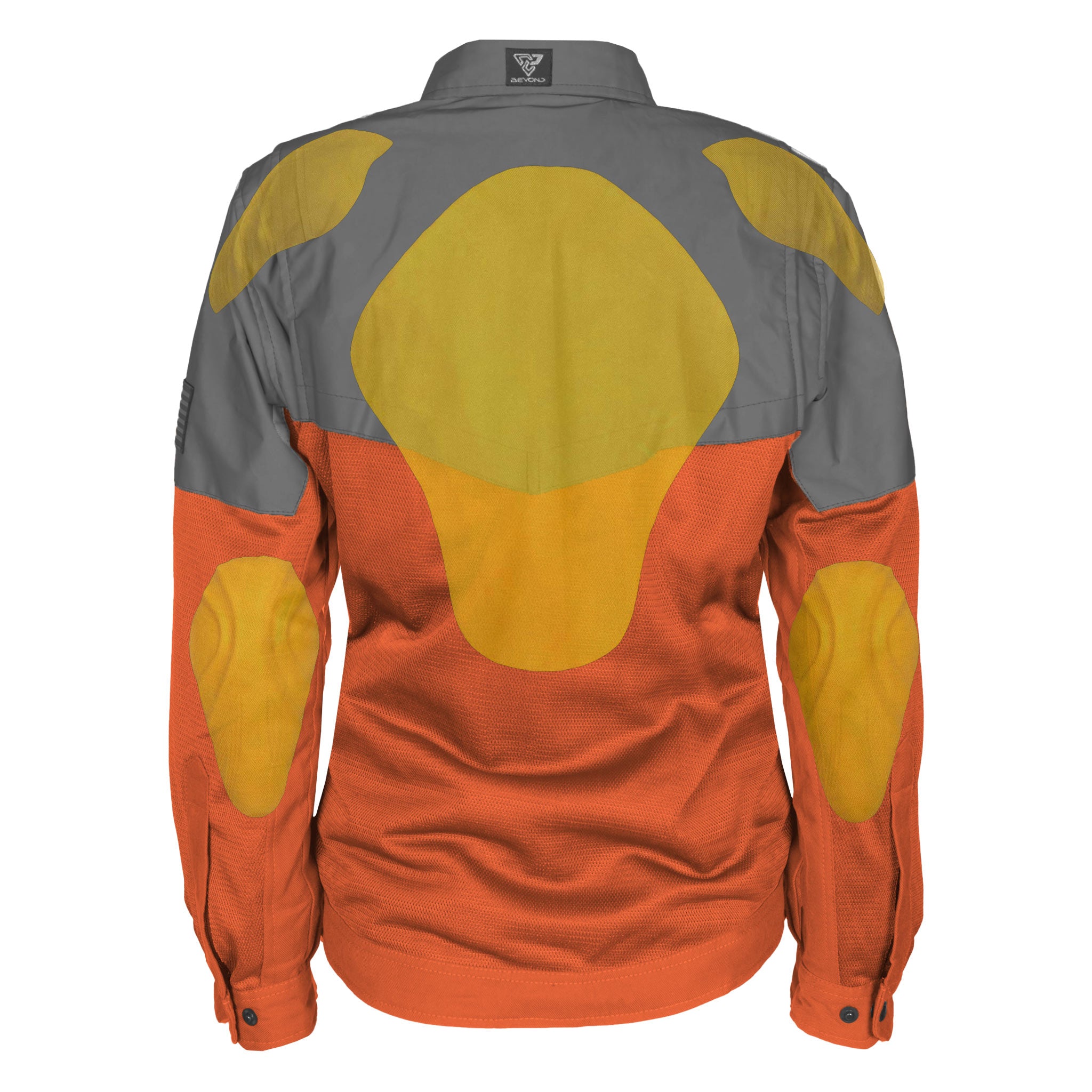 Summer Mesh Reflective Shirt Orange Nebula for Women - with Pads