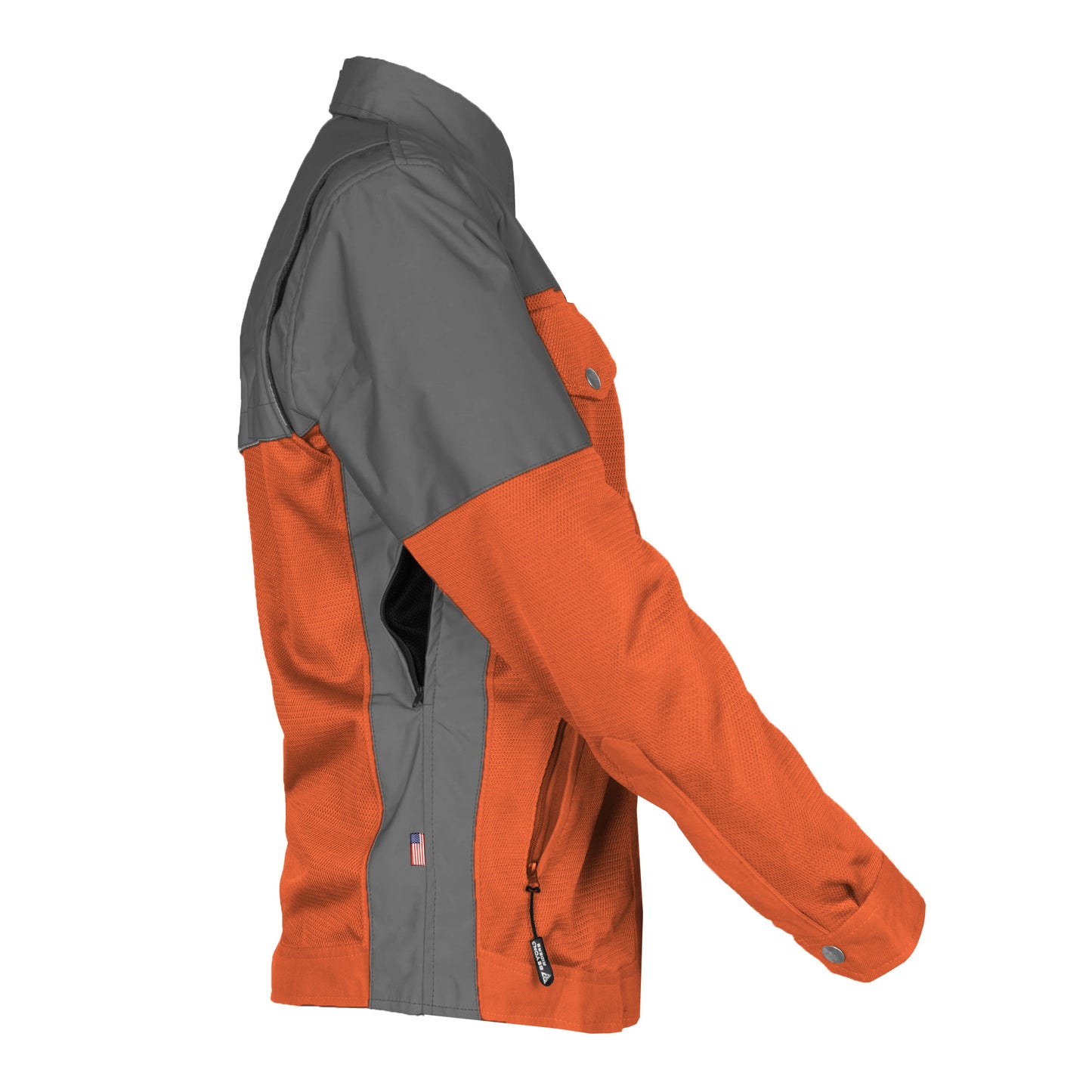 Summer Mesh Reflective Shirt Orange Nebula for Women - with Pads