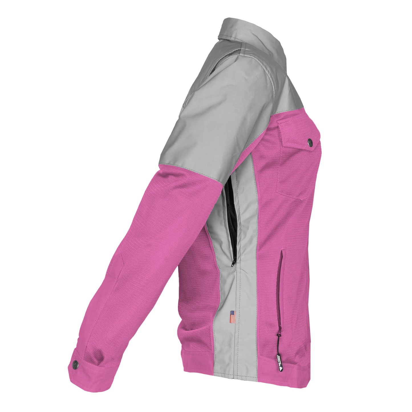 Summer Mesh Reflective Shirt Pink Eclipse for Women - with Pads