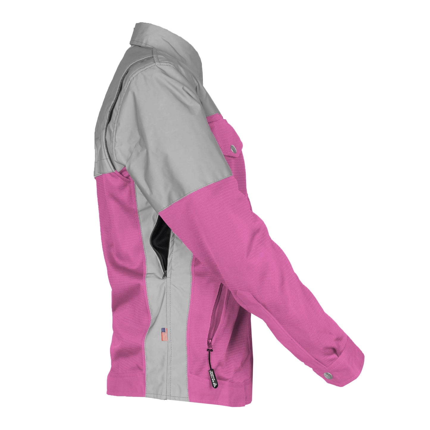 Summer Mesh Reflective Shirt Pink Eclipse for Women - with Pads