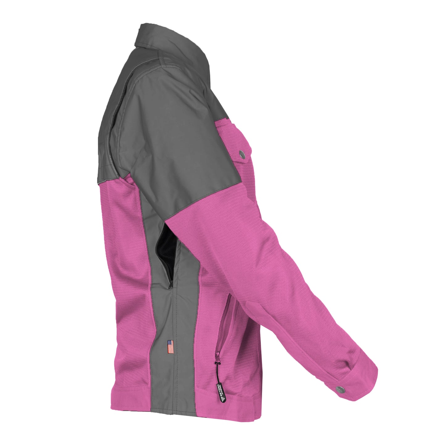 Summer Mesh Reflective Shirt Pink Nebula for Women - with Pads