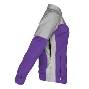 Summer Mesh Reflective Shirt Purple Eclipse for Women - with Pads