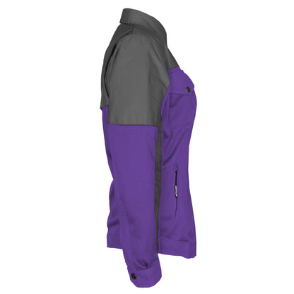 Summer Mesh Reflective Shirt Purple Nebula for Women - with Pads