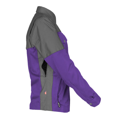 Summer Mesh Reflective Shirt Purple Nebula for Women - with Pads