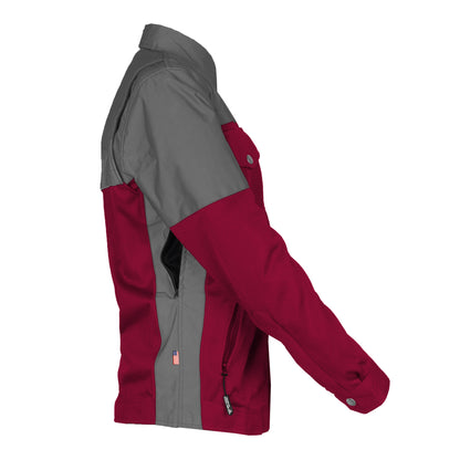 Summer Mesh Reflective Shirt Red Maroon Nebula for Women - with Pads