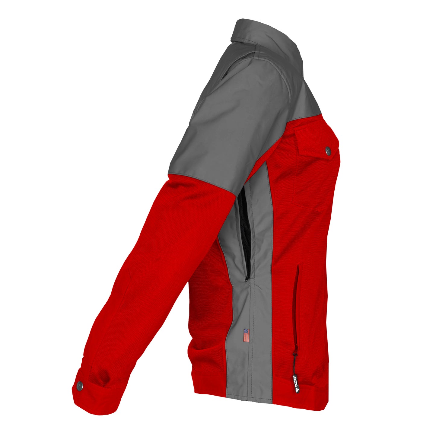 Summer Mesh Reflective Shirt Red Nebula for Women - with Pads