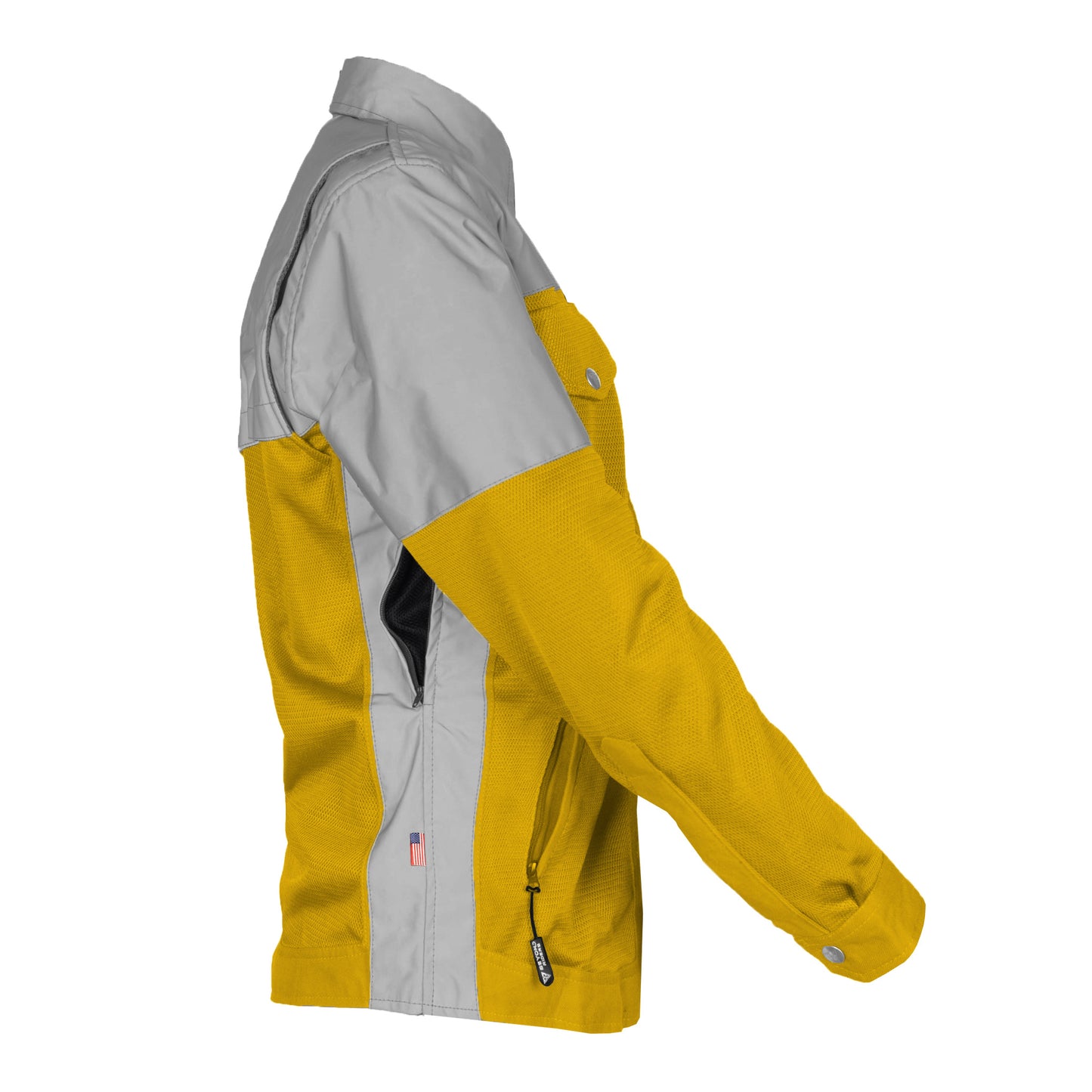 Summer Mesh Reflective Shirt Yellow Eclipse for Women - with Pads