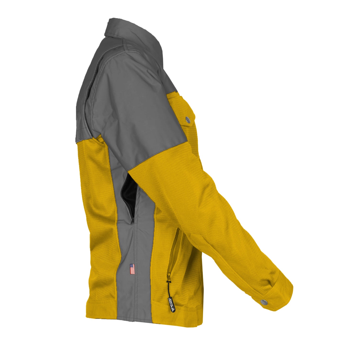 Summer Mesh Reflective Shirt Yellow Nebula for Women - with Pads