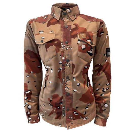 Summer Protective Camouflage Mesh Shirt "Dagger Two" for Women’s - with Pads