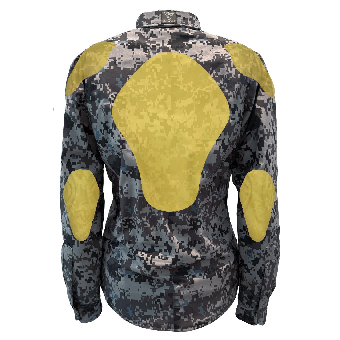 Protective SoftShell Winter Jacket for Women Camouflage Devil Six with Pads