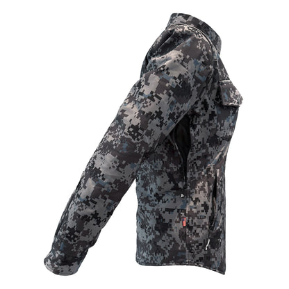 Protective SoftShell Winter Jacket for Women Camouflage Devil Six with Pads