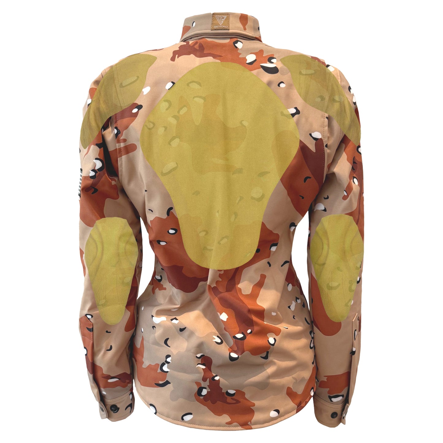 Protective SoftShell Winter Jacket for Women Camouflage Daggel Two with Pads