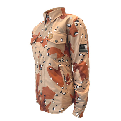 Protective SoftShell Winter Jacket for Women Camouflage Daggel Two with Pads