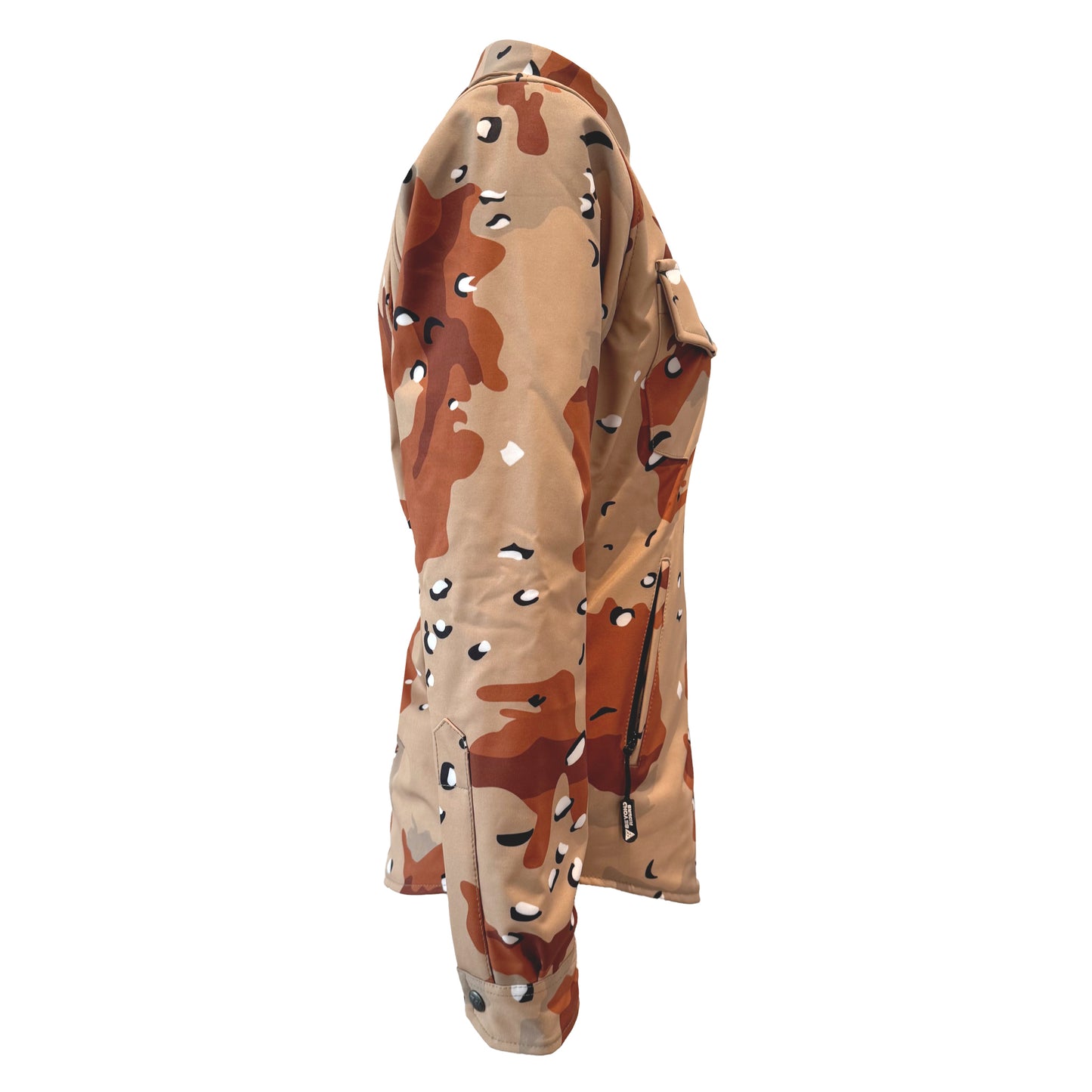 Protective SoftShell Winter Jacket for Women Camouflage Daggel Two with Pads