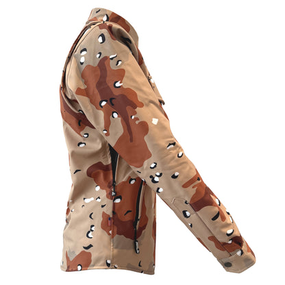 Protective SoftShell Winter Jacket for Women Camouflage Daggel Two with Pads