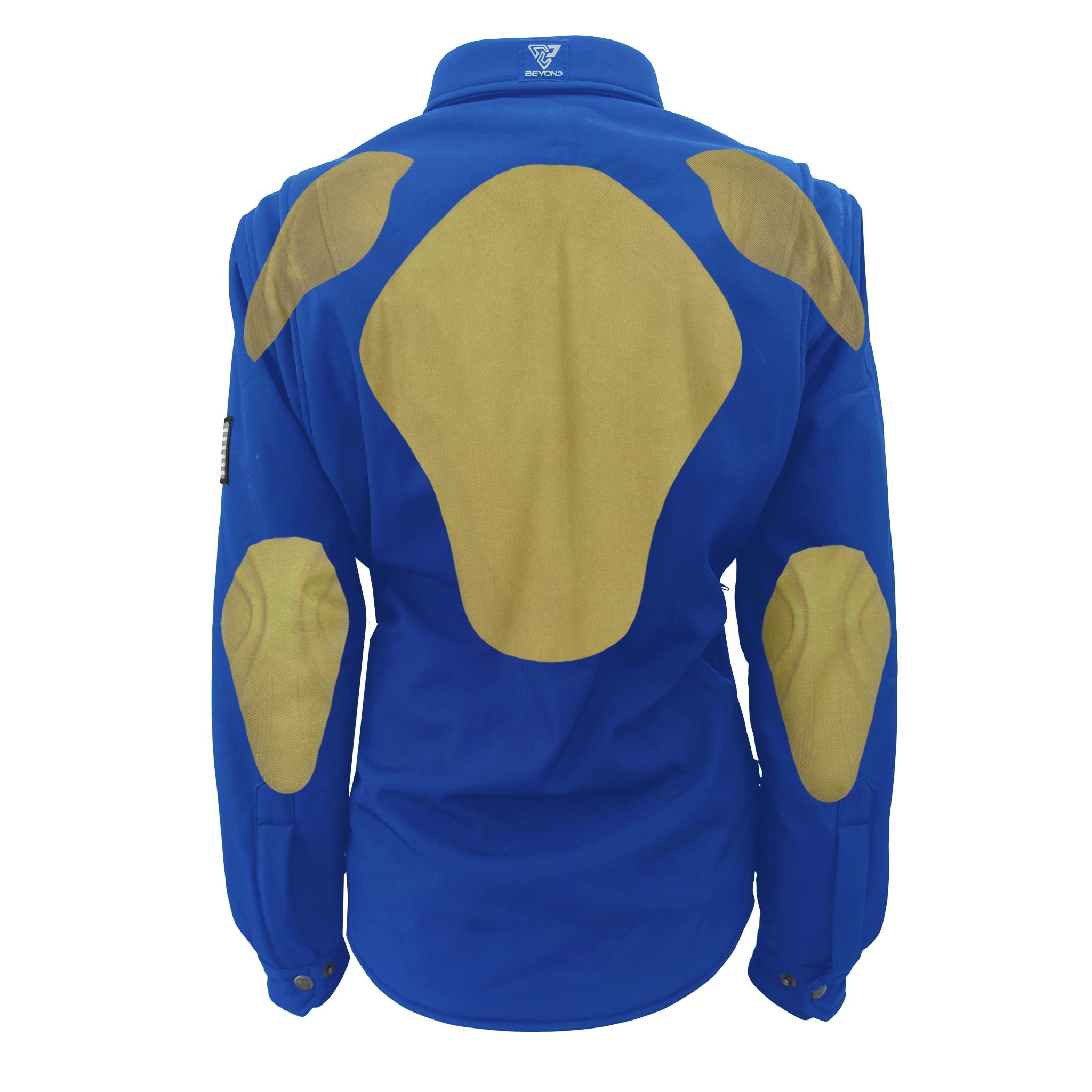 Protective SoftShell Winter Jacket for Women – Light Blue Matte with Pads