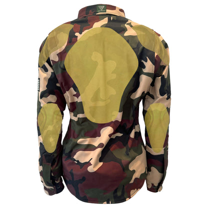 Protective SoftShell Winter Jacket for Women Camouflage Knight Hawk with Pads