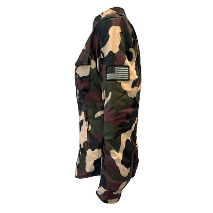 Protective SoftShell Winter Jacket for Women Camouflage Knight Hawk with Pads