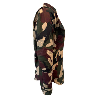 Protective SoftShell Winter Jacket for Women Camouflage Knight Hawk with Pads