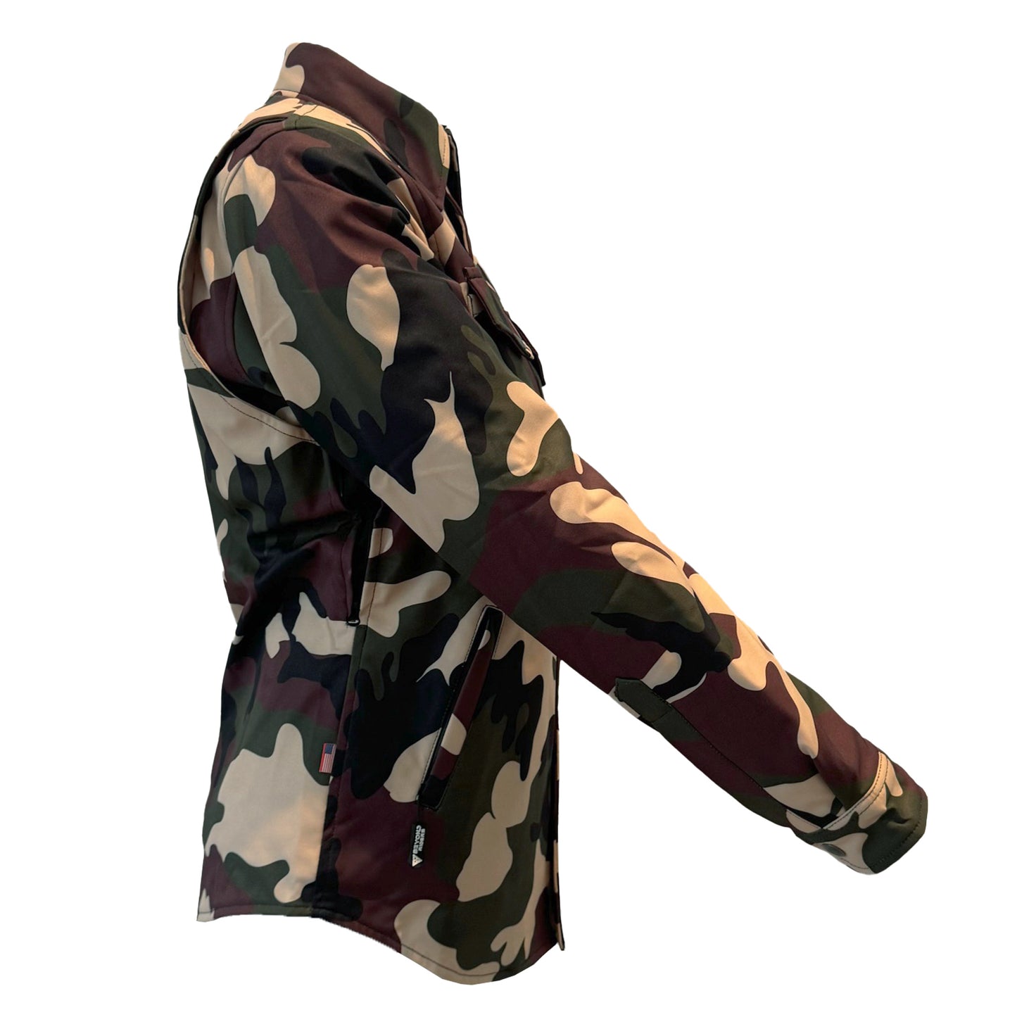 Protective SoftShell Winter Jacket for Women Camouflage Knight Hawk with Pads