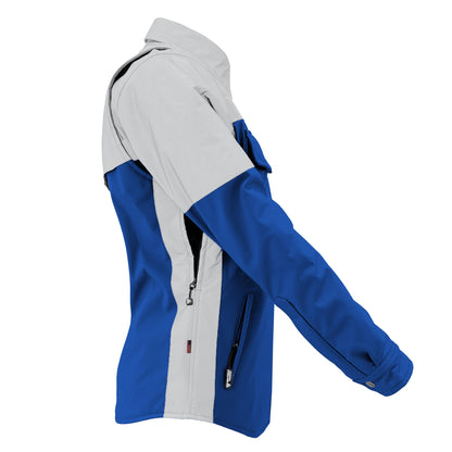 SoftShell Reflective Blue Eclipse Winter Jacket for Women - with Pads