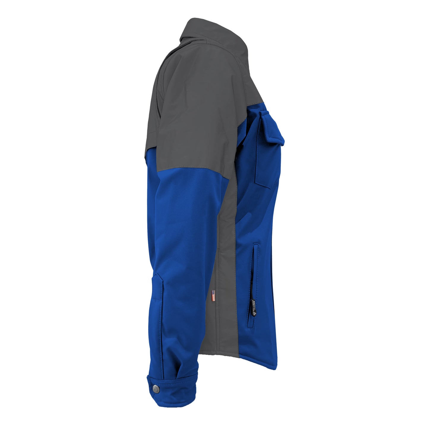 SoftShell Reflective Blue Nebula Winter Jacket for Women - with Pads