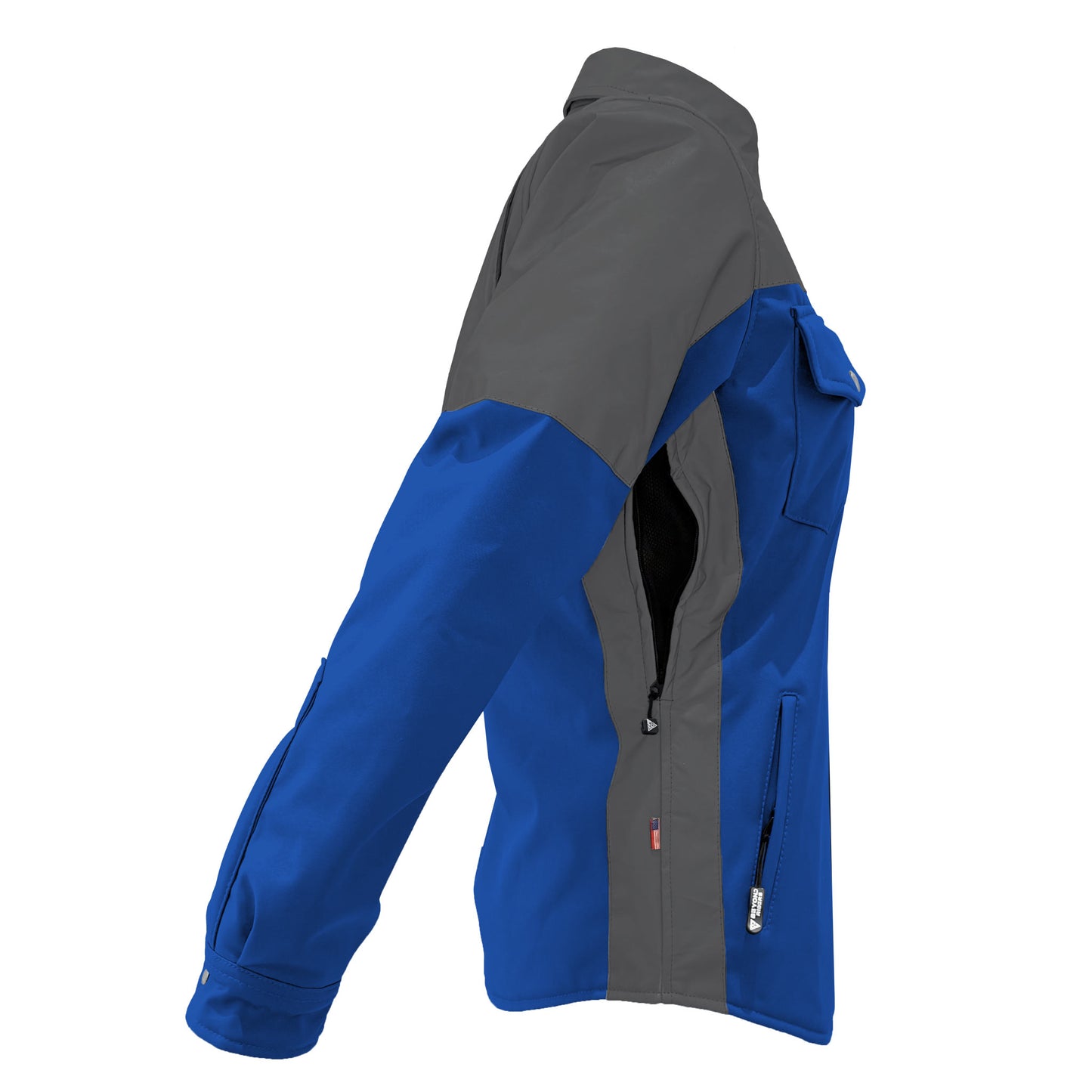 SoftShell Reflective Blue Nebula Winter Jacket for Women - with Pads