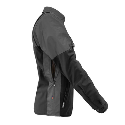 SoftShell Reflective "Nightfall Nebula" Winter Jacket for Women - Black Matte with Pads