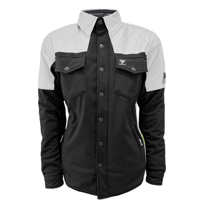 SoftShell Reflective "Alloy Ecplise" Winter Jacket for Women - Black and Silver with Pads