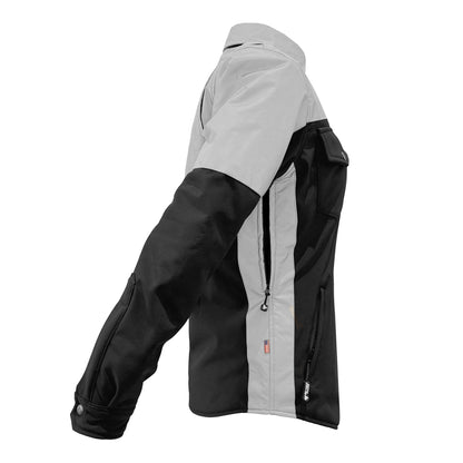 SoftShell Reflective "Alloy Ecplise" Winter Jacket for Women - Black and Silver with Pads