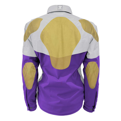 SoftShell Reflective Purple Eclipse Winter Jacket for Women - with Pads