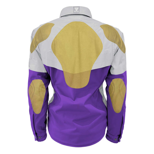 SoftShell Reflective Purple Eclipse Winter Jacket for Women - with Pads