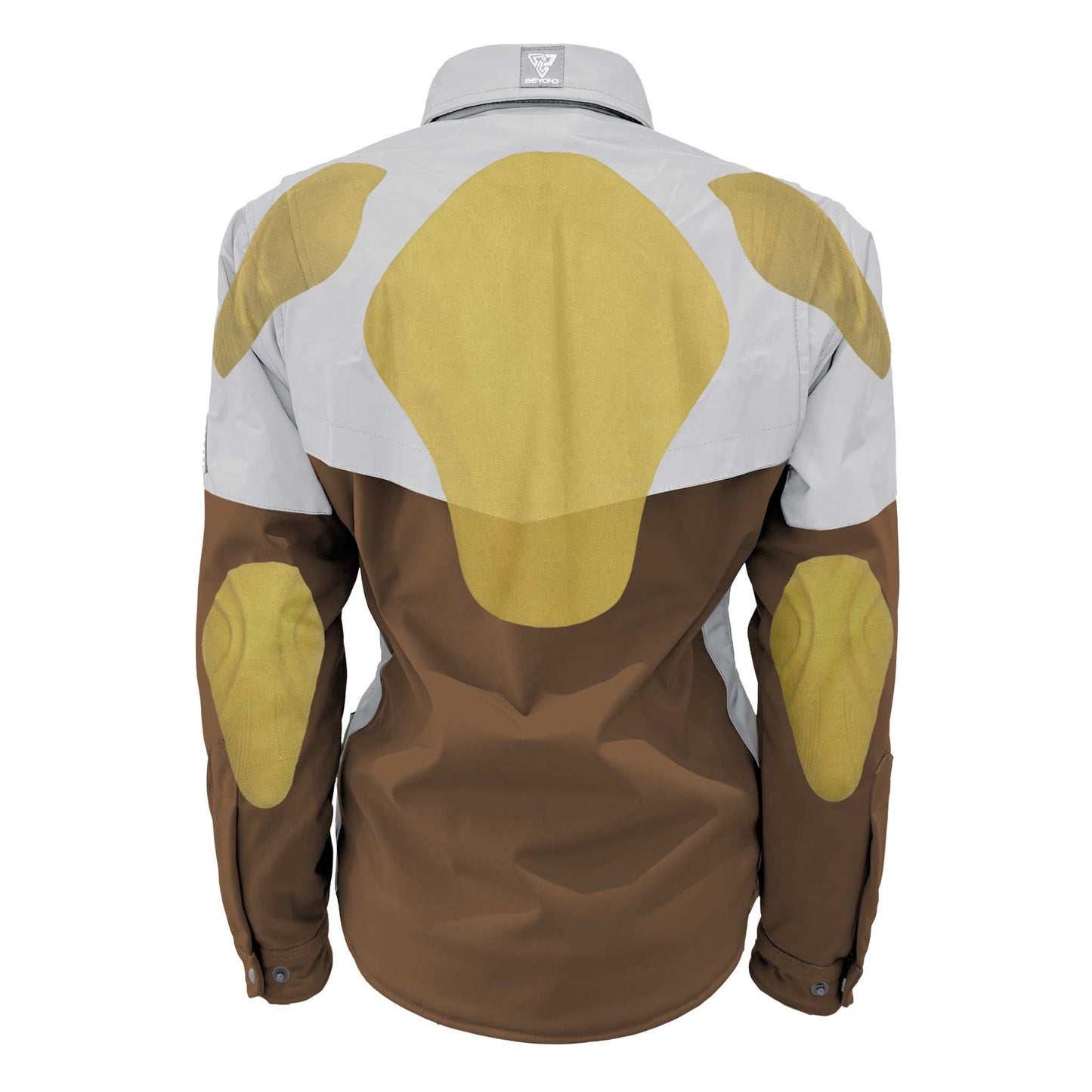SoftShell Reflective Brown Eclipse Winter Jacket for Women - with Pads