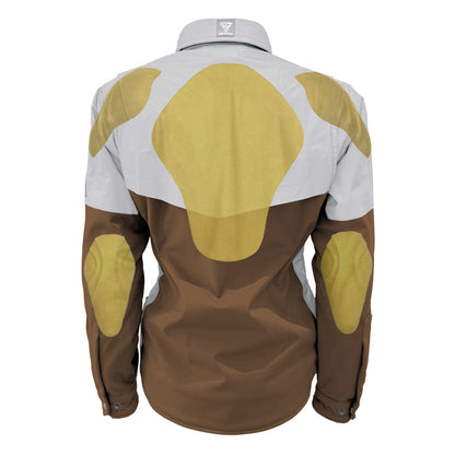 SoftShell Reflective Brown Eclipse Winter Jacket for Women - with Pads