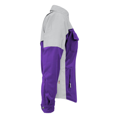 SoftShell Reflective Purple Eclipse Winter Jacket for Women - with Pads
